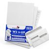 Dutymark 4-Up W-2 Blank Tax Forms 25 Pack 8.5 x 11 Paper Perforated-6