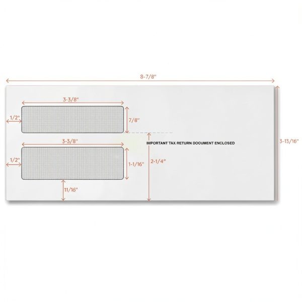 Blue Summit 1099 NEC Envelopes Small 500 Count Self-Seal Security Tint-2