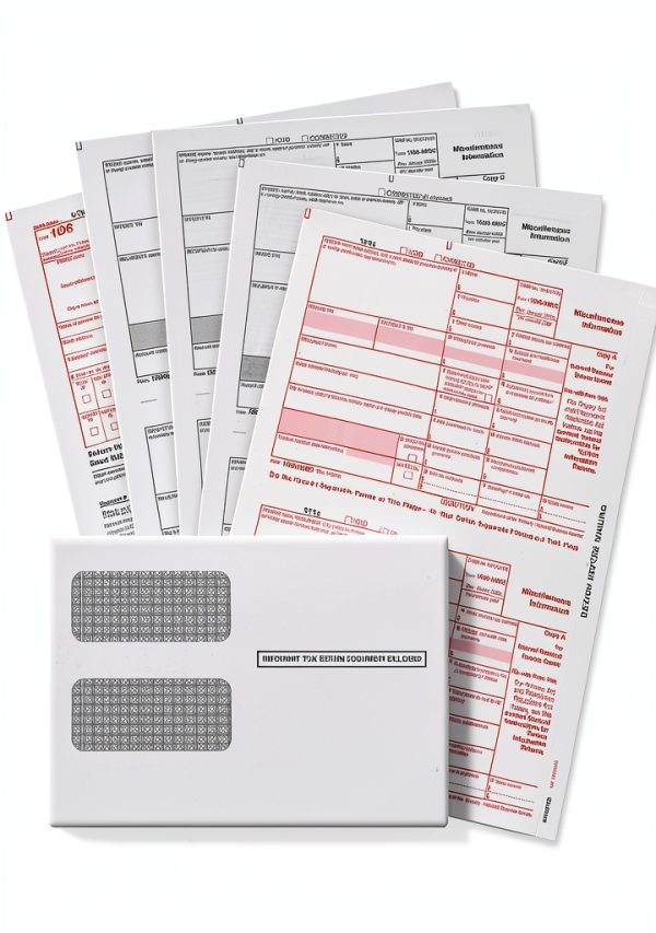 NextDayLabels 2025 1099-MISC Forms 25 Forms + 25 Self-Seal Envelopes-0