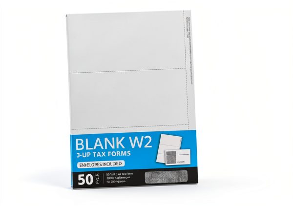 Blue Summit Supplies 3‑Up W2 Tax Forms 2025 50 Forms & Envelopes-0