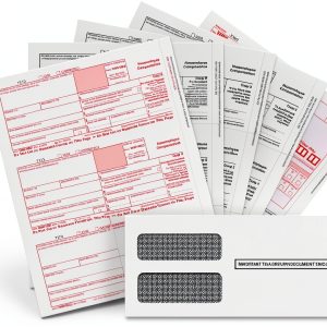 FENTASY 1099 NEC Forms 2025 Bundle 25 Vendor Paper Tax Forms-0