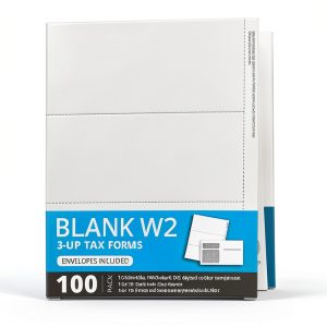 Blue Summit Supplies 2025 3‑Up W‑2 Tax Forms Bundle with Envelopes-0