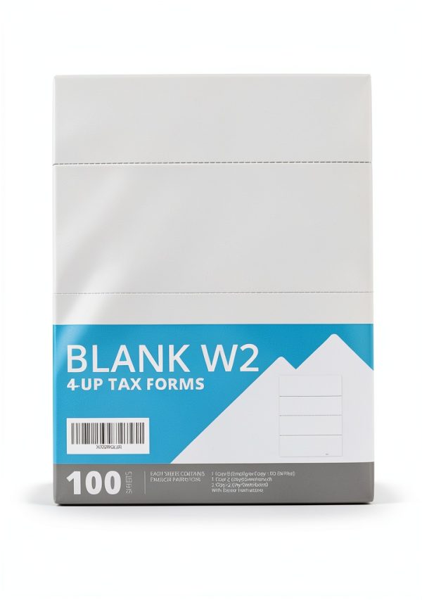 Blue Summit Supplies 4up Horizontal W2 Forms 2025 100 Sheet Pack-0
