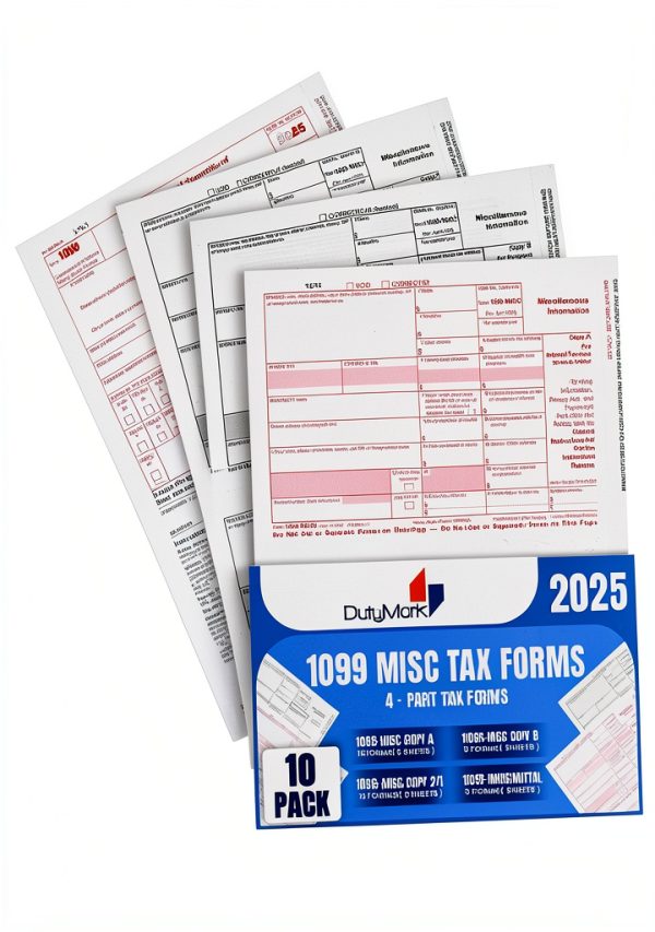 1099 MISC Tax Forms Dutymark 10-Pack Premium Value Set for 2025-3