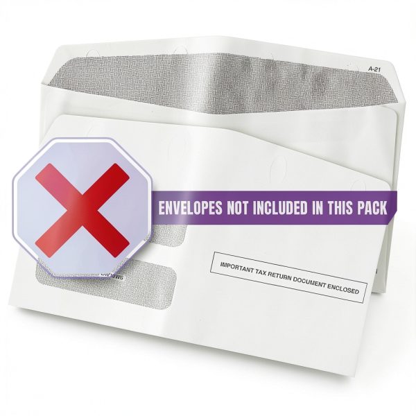 Dutymark 1099 NEC Form 3 Part 50 Pack for 25 Vendors 20lb Paper-3