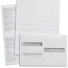 Dutymark 4-Up W-2 Blank Tax Forms 25 Pack 8.5 x 11 Paper Perforated-3