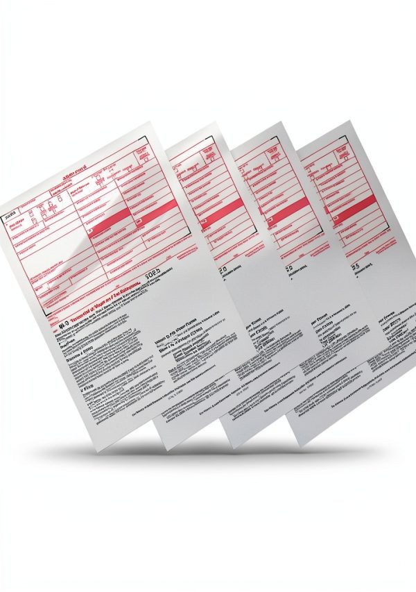 Blissur W-3 Forms 2025 Transmittal – 10 Sheet Pack, 20lb Bond-1