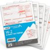 W2 Tax Form Bundle 2025 Blue Summit 4 Part Set for 25 Employees-0