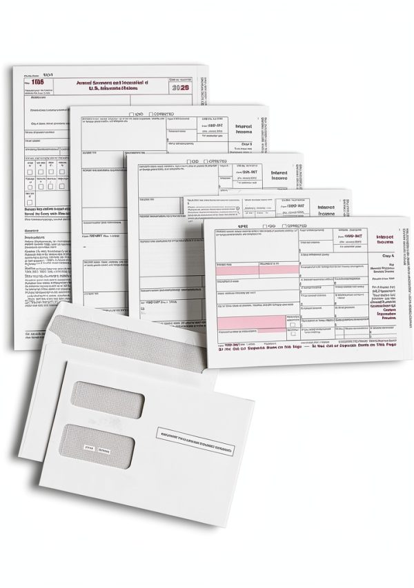 Dutymark 1099-INT Income Tax Form Value Pack 10 Sets with Envelopes-0