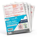 Blue Summit 1099-NEC Bundle 50 Forms with Envelopes-0