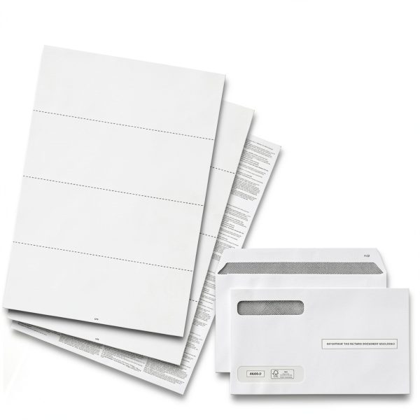 Dutymark W-2 Forms Set for QuickBooks Online 4‑Up Horizontal Paper Tax-1