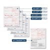 W2 Tax Form Bundle 2025 Blue Summit 4 Part Set for 25 Employees-1