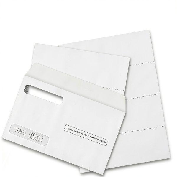 Dutymark W-2 Forms Set for QuickBooks Online 4‑Up Horizontal Paper Tax-2