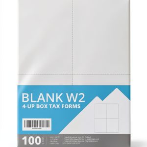 Blue Summit Supplies 2025 4up Blank W2 Tax Forms Paper 100 Sheet Pack-0