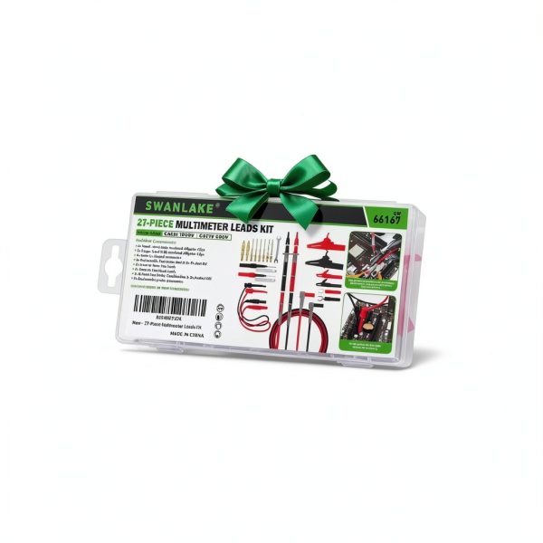 SWANLAKE Multimeter Test Leads 27-Piece Set CAT III 1000V CAT IV 600V-8
