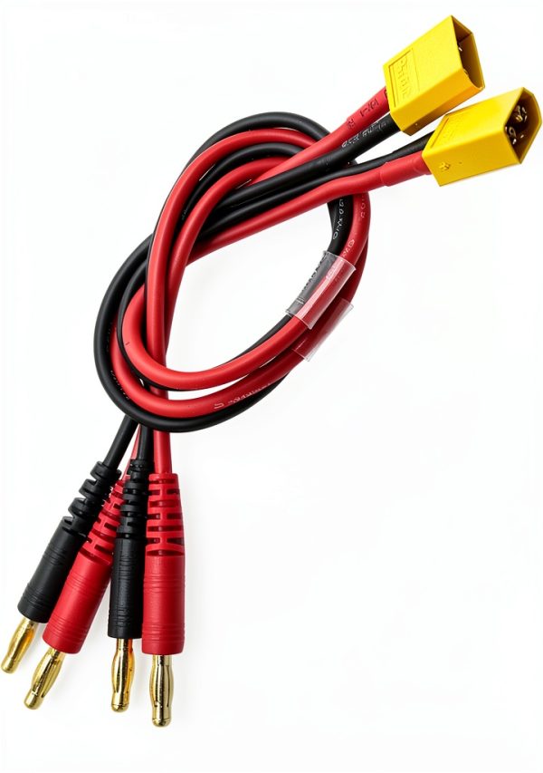 XT60 Connector Plug FLY RC Adapter with 4mm Banana Plugs Pack of 2-1