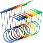 Multimeter Test Hook Clips Sumnacon 10‑Piece Leads 5 Colors 20AWG-0