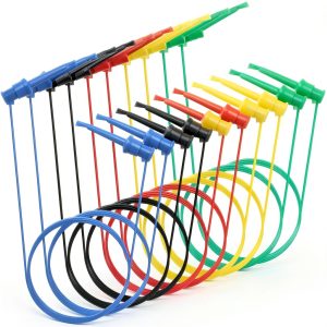 Multimeter Test Hook Clips Sumnacon 10‑Piece Leads 5 Colors 20AWG-0