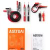 Multimeter Test Leads AstroAI 8 Piece Set Alligator Clips Mini Hooks-7