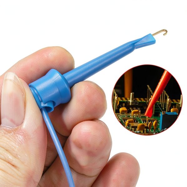 Multimeter Test Hook Clips Sumnacon 10‑Piece Leads 5 Colors 20AWG-2