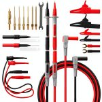 SWANLAKE Multimeter Test Leads 27-Piece Set CAT III 1000V CAT IV 600V-0