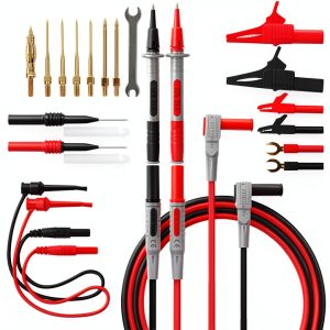 SWANLAKE Multimeter Test Leads 27-Piece Set CAT III 1000V CAT IV 600V-0