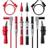 Multimeter Test Leads AstroAI 8 Piece Set Alligator Clips Mini Hooks-0