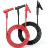 Multimeter Alligator Clips Test Leads CNHIDEE 3ft 14AWG Plug Set-0
