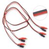 Alligator Clips 4 group 1m Test Leads by Romeda Red/Black-2