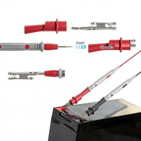 Professional Multimeter Test Leads 1000V 20A Cuqojs Gold-Plated Leads-3