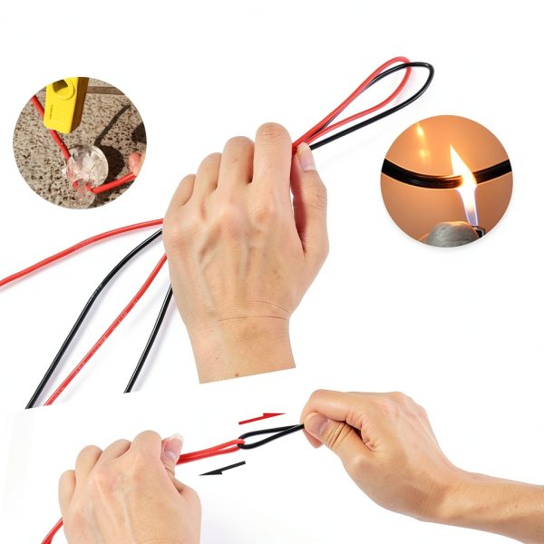 Electrical Multimeter Test Leads Set with Alligator Clips Test Hook Test Probes Lead Professional Kit 1000V 10A CAT.II-1