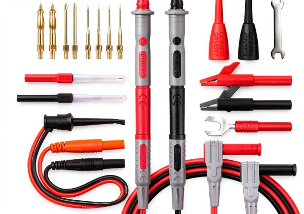 Bionso 25 piece Multimeter Leads Kit Gold Plated Probes Clips Leads-0