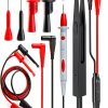 Electrical Multimeter Test Leads Set with Alligator Clips Test Hook Test Probes Lead Professional Kit 1000V 10A CAT.II-0