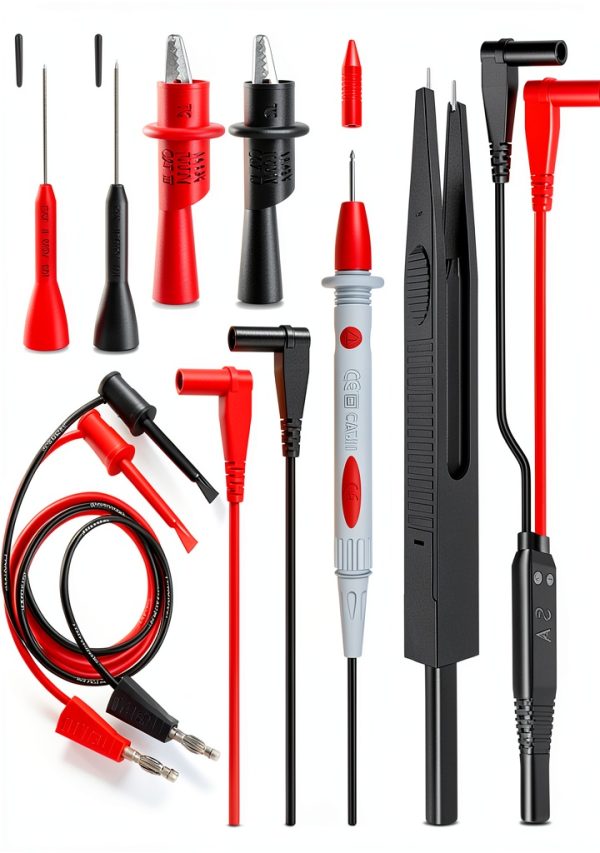Electrical Multimeter Test Leads Set with Alligator Clips Test Hook Test Probes Lead Professional Kit 1000V 10A CAT.II-0