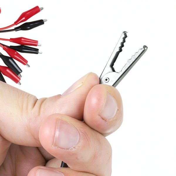 Alligator Clips 4 group 1m Test Leads by Romeda Red/Black-3